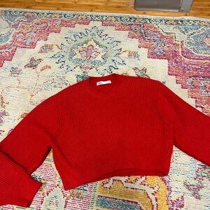 Zara red sweater